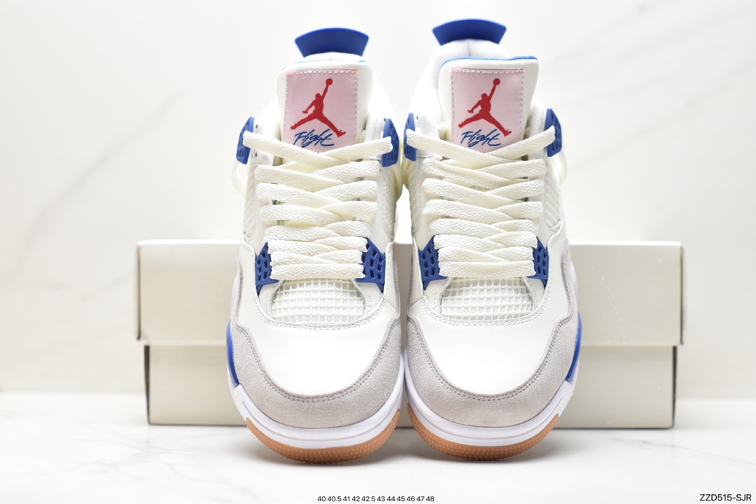 250 Nike Wmns Air Jordan 4 Retro GS"Linen"迈克尔·乔丹AJ4代中帮复古休闲运动文化篮球鞋“白卡其”DR5415-140