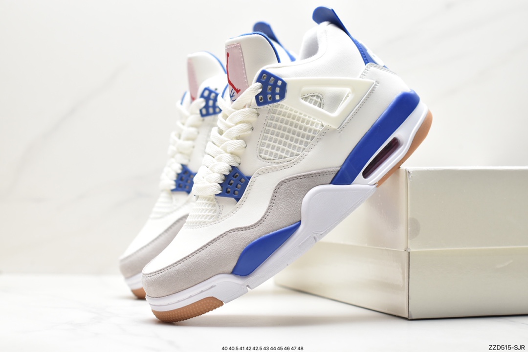 250 Nike Wmns Air Jordan 4 Retro GS"Linen"迈克尔·乔丹AJ4代中帮复古休闲运动文化篮球鞋“白卡其”DR5415-140