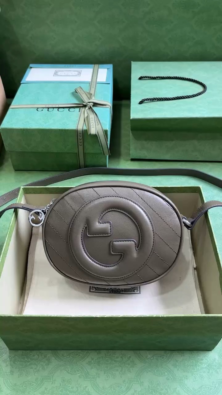 Gucci Blondie Crossbody & Shoulder Bags Grey Mini