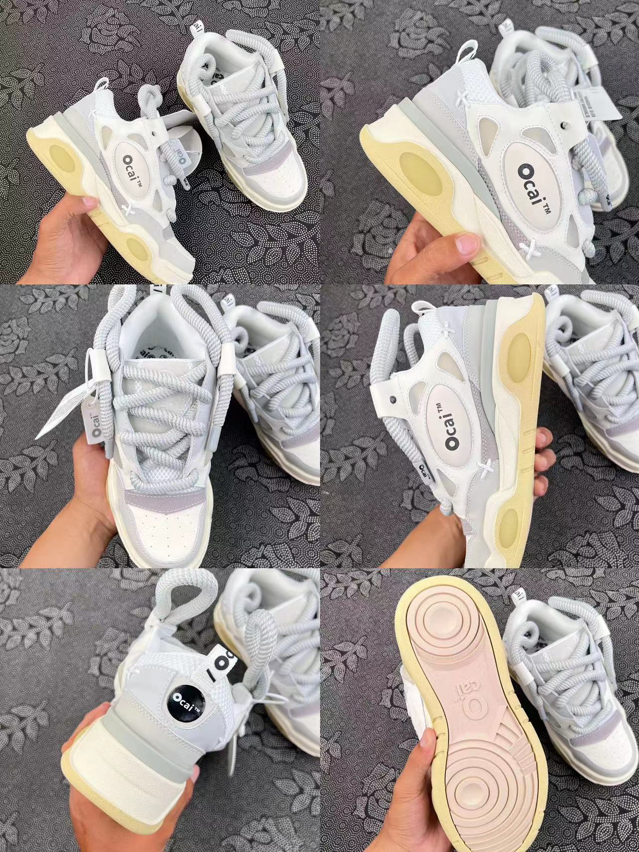 499?包邮价 正品Ocai 001 RETRO 防滑耐磨轻便 低帮 板鞋 五款全配色? size：36-46 代工厂同源供应 原盒支持随意鉴定 随意对比全网价格 鞋身并不重 鞋垫还是单独配放 还有一定的增高效果 小个子放心冲！ 颜色简约大气又不失风格 偏大的鞋型让我们的腿看起来更加细！！ 支持30 天无理由售后 配件齐全