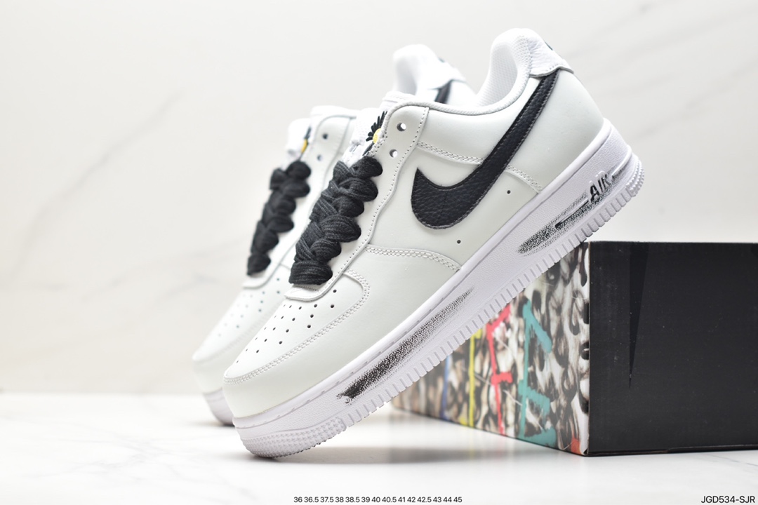 180 PEACEMINUSONE X Nike Air Force1"Para-Noise 2.0"黑白刮刮乐 DD3223-100