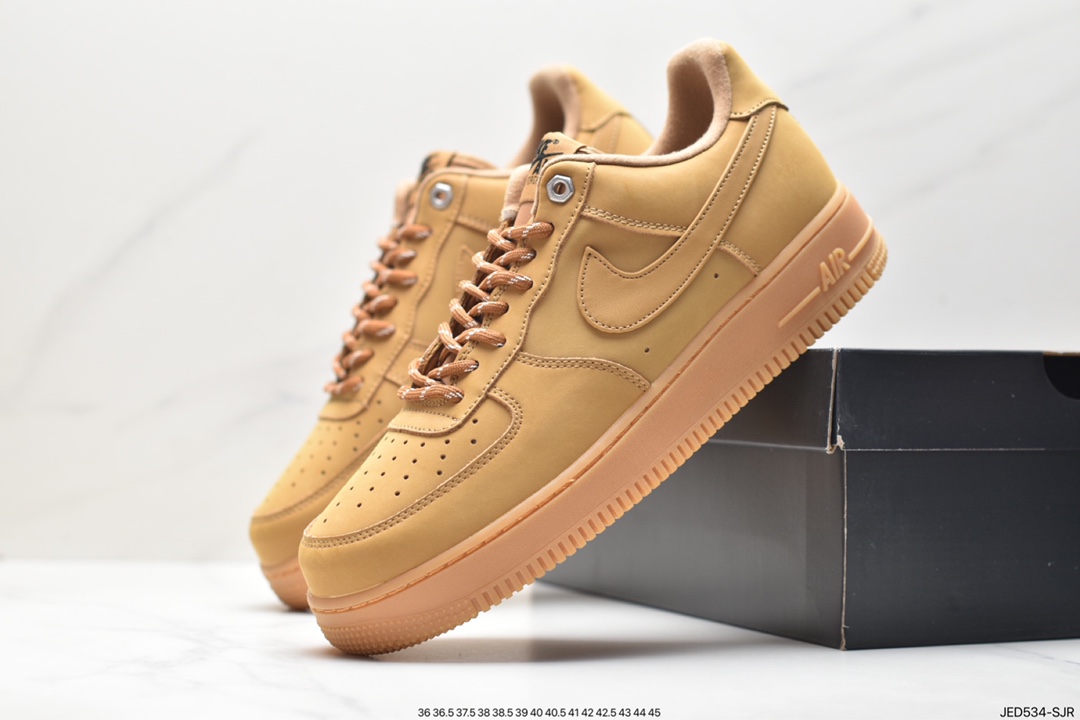 Nike Air Force1 Low AF1 Classic Wheat Air Force One Low-top Casual Shoes CJ9179-200