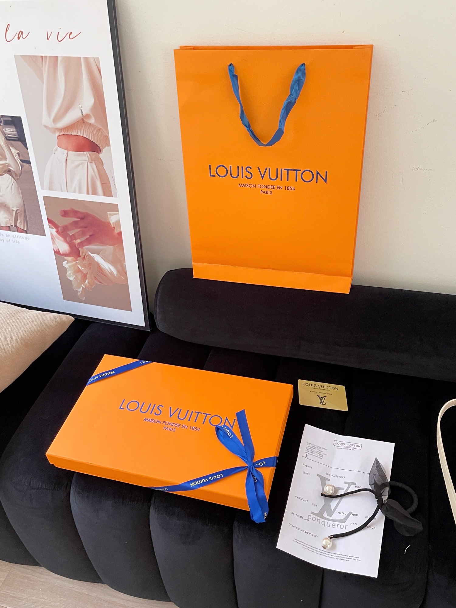 Louis Vuitton Haute Couture Silk Twill Scarf Shawl Ref.39BC898B 2
