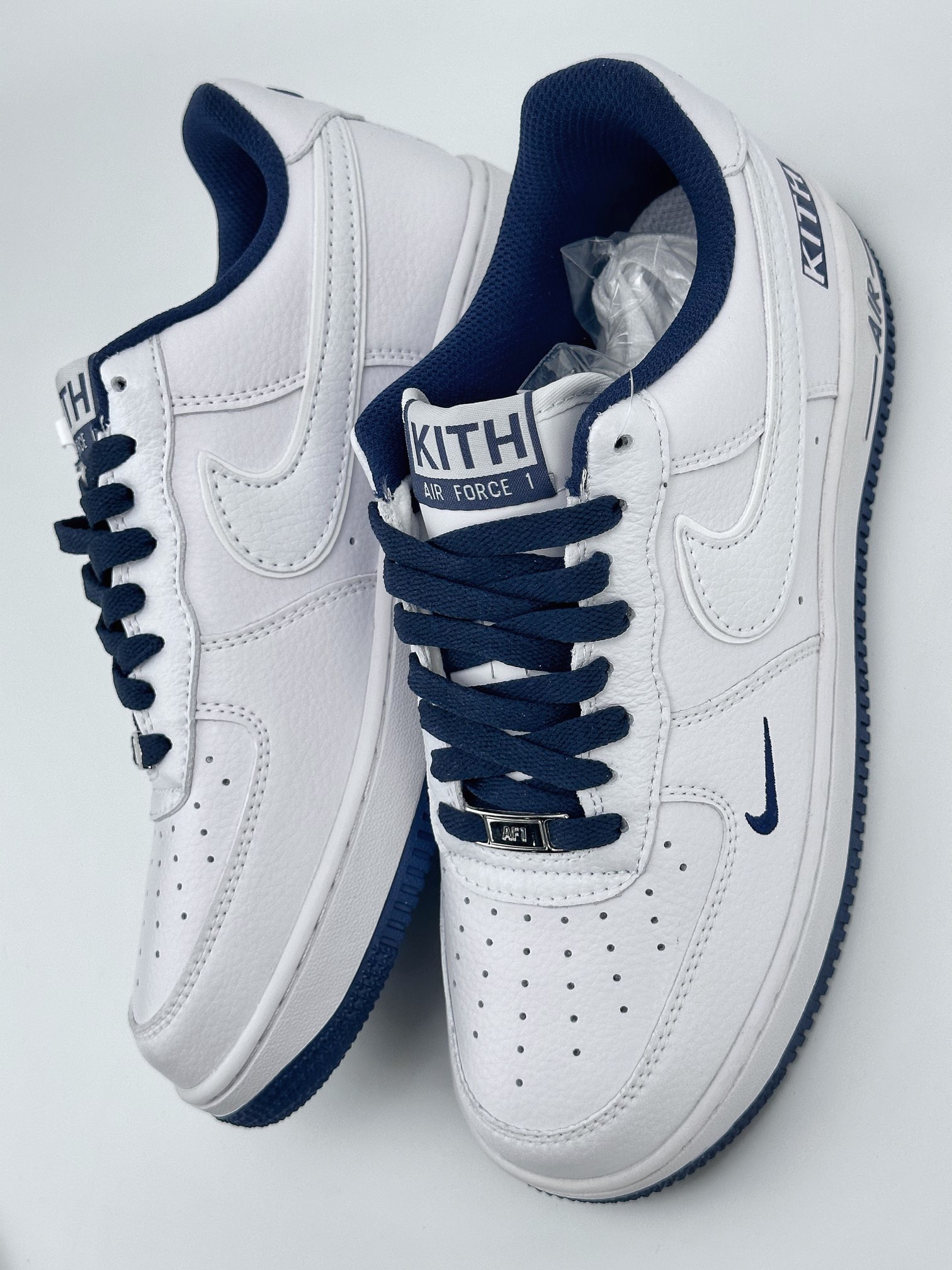 Nike Air Force 1 Low 07 x Kith 联名白深蓝 KT1659-007