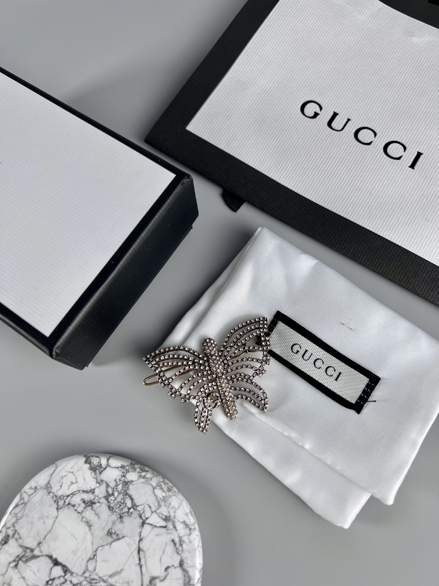 Gucci 复古 蝴蝶 发夹