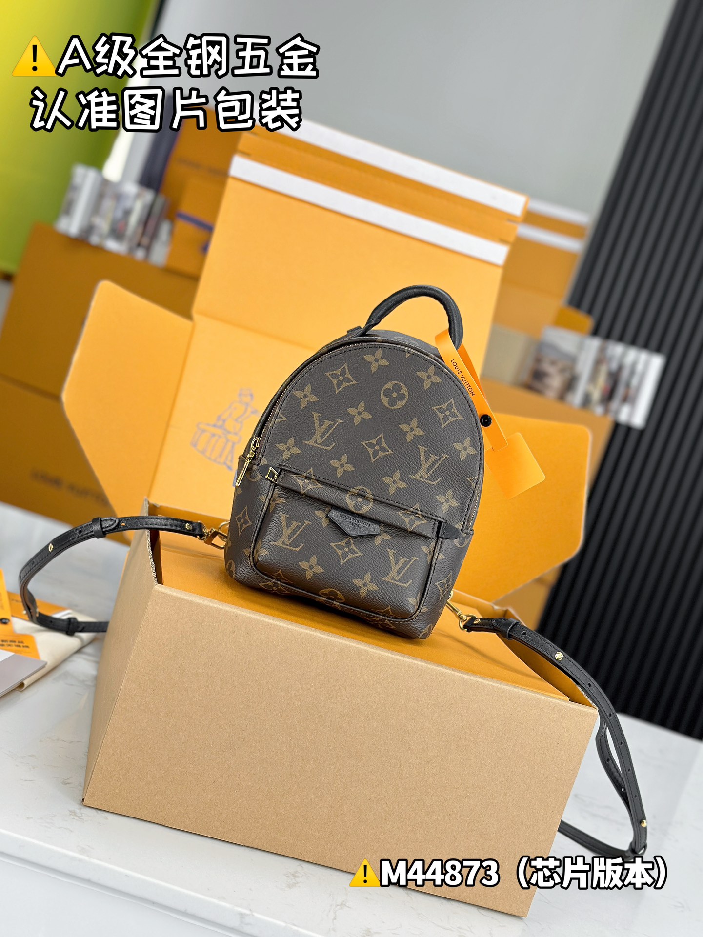 Louis Vuitton LV Palm Springs sacs Sac À Dos Tout en acier Mini M44873