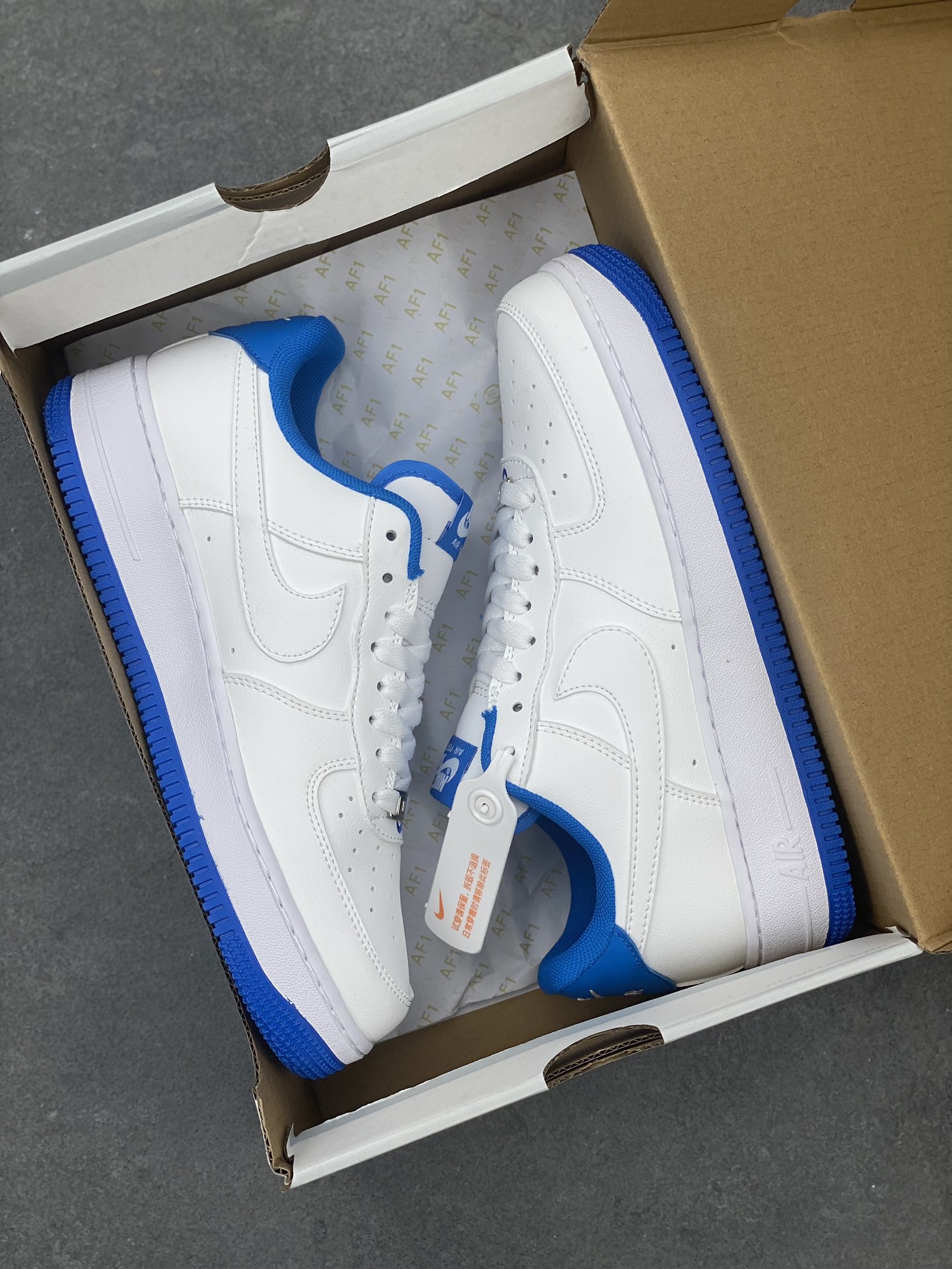 Nike Air Force 1 Low White/Racer Blue Casual Shoes 315122-111 10 i1692388087 734 8