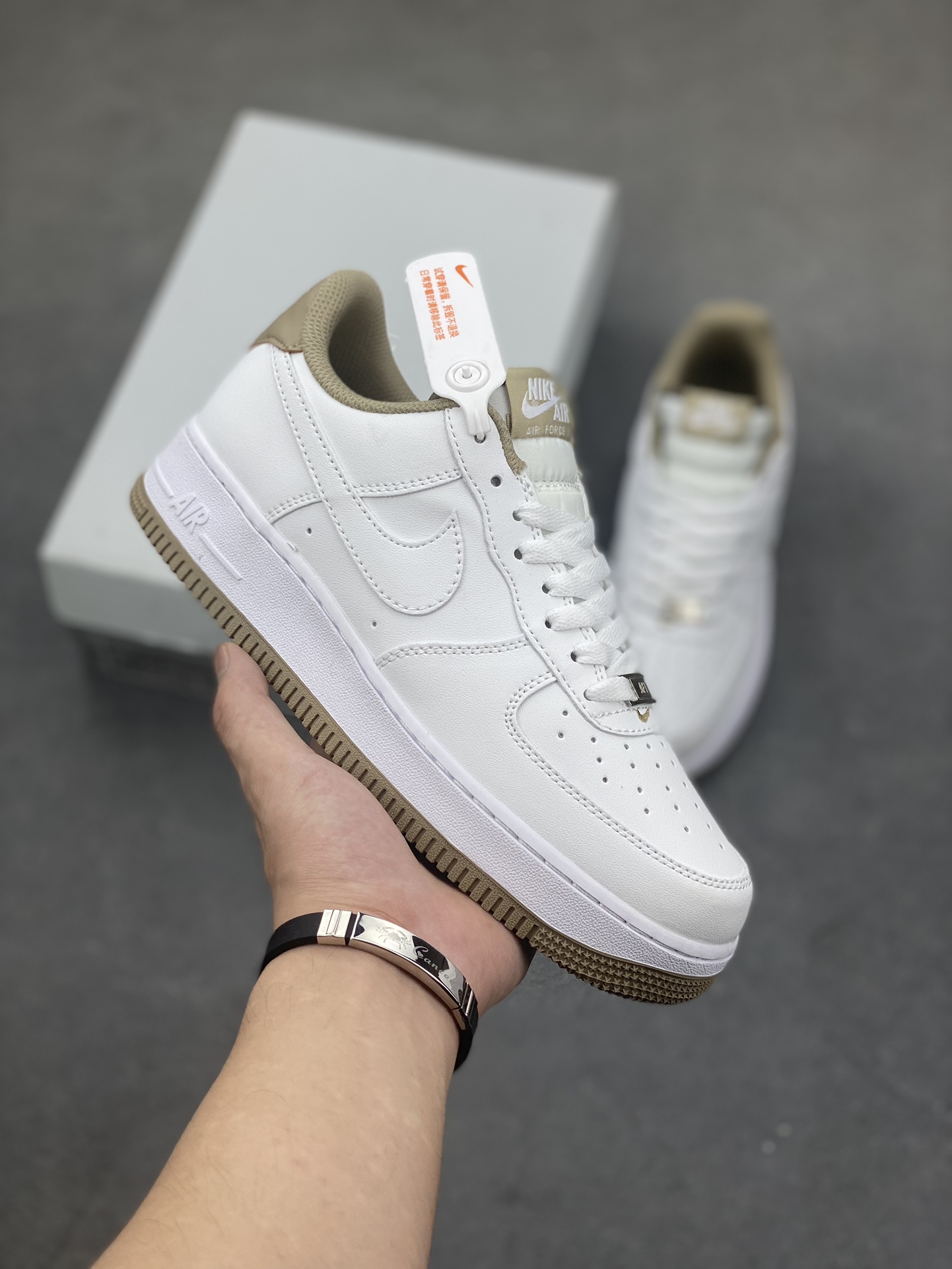 Nike Air Force 1 Low White/Tan Casual Sneakers - Style & Comfort Combined 2 i1692388179 1654 0