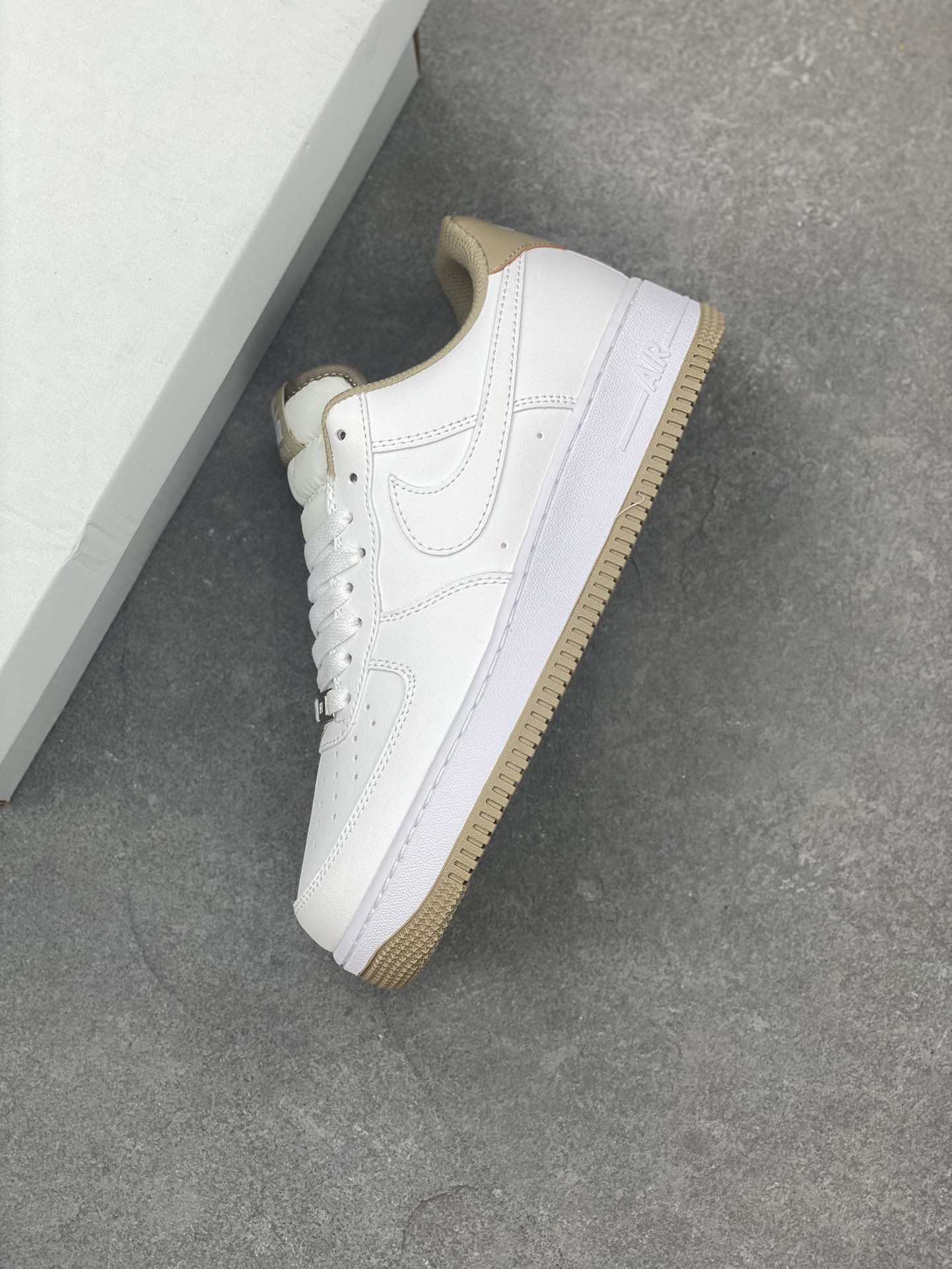 Nike Air Force 1 Low White/Tan Casual Sneakers - Style & Comfort Combined 8 i1692388179 3511 6