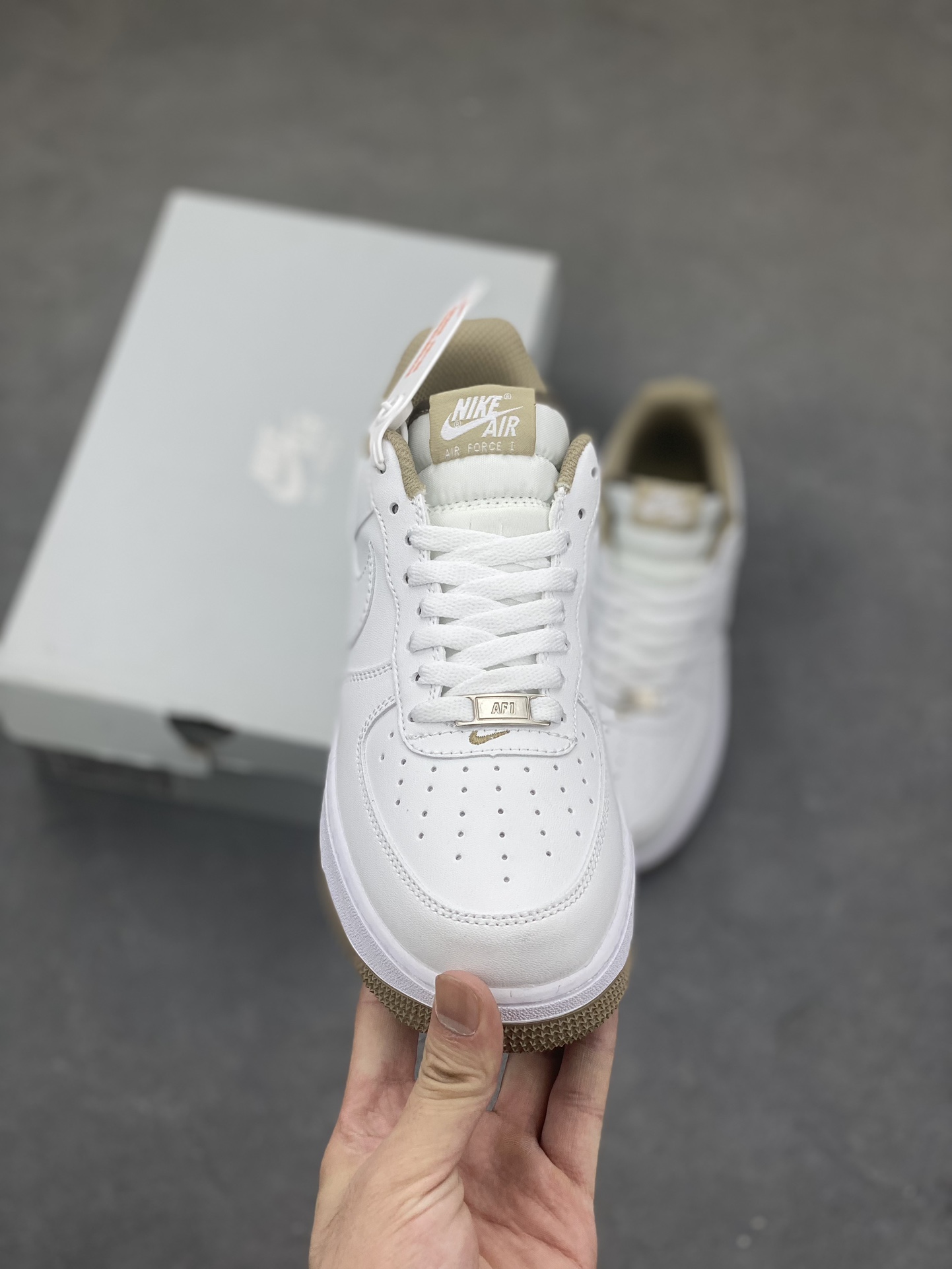 Nike Air Force 1 Low White/Tan Casual Sneakers - Style & Comfort Combined 3 i1692388179 6087 1