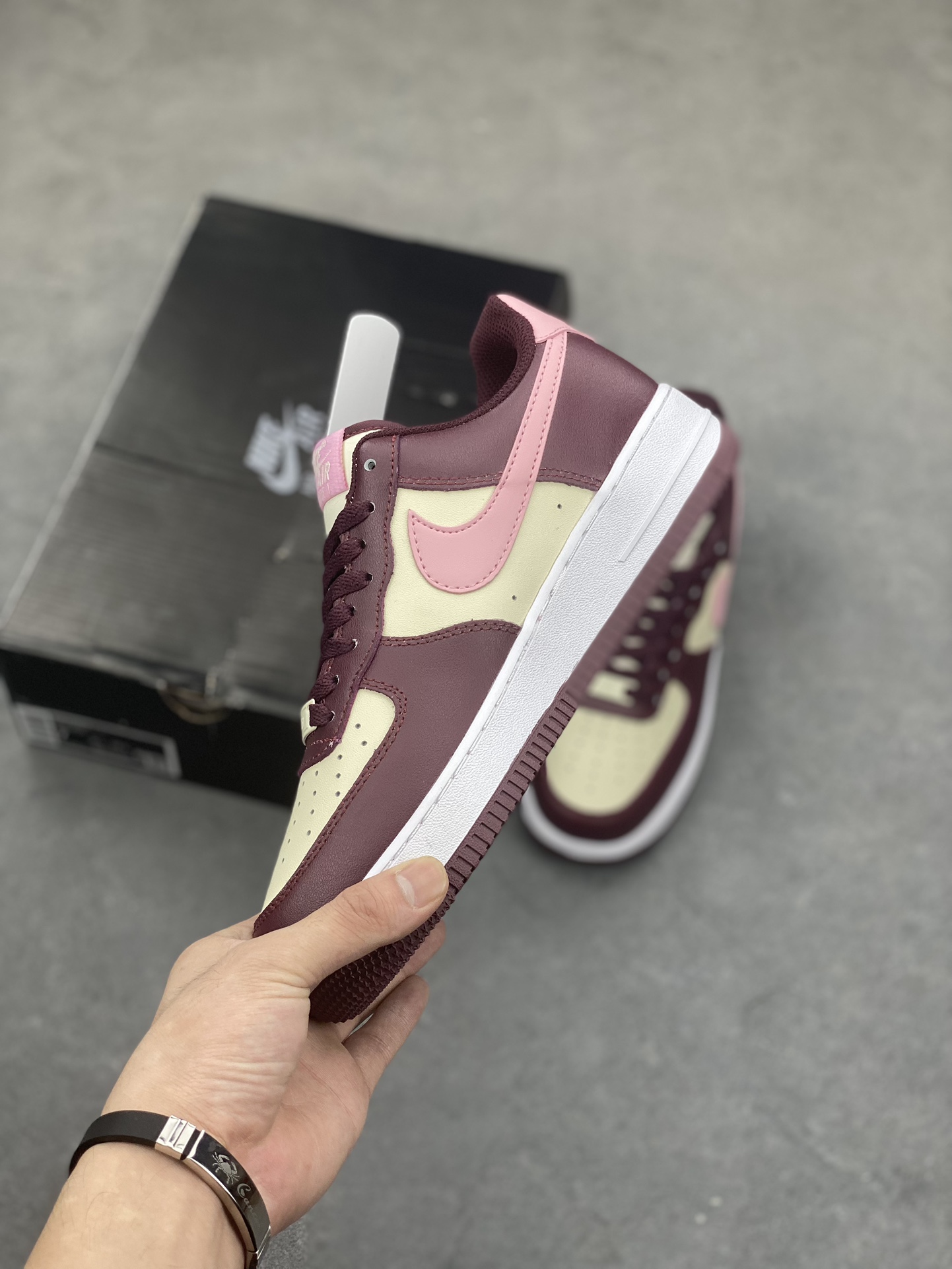 Nike Air Force 1 Low Sneakers - Burgundy/Pink Colorway - All Sizes Available 4 i1692388260 1098 2