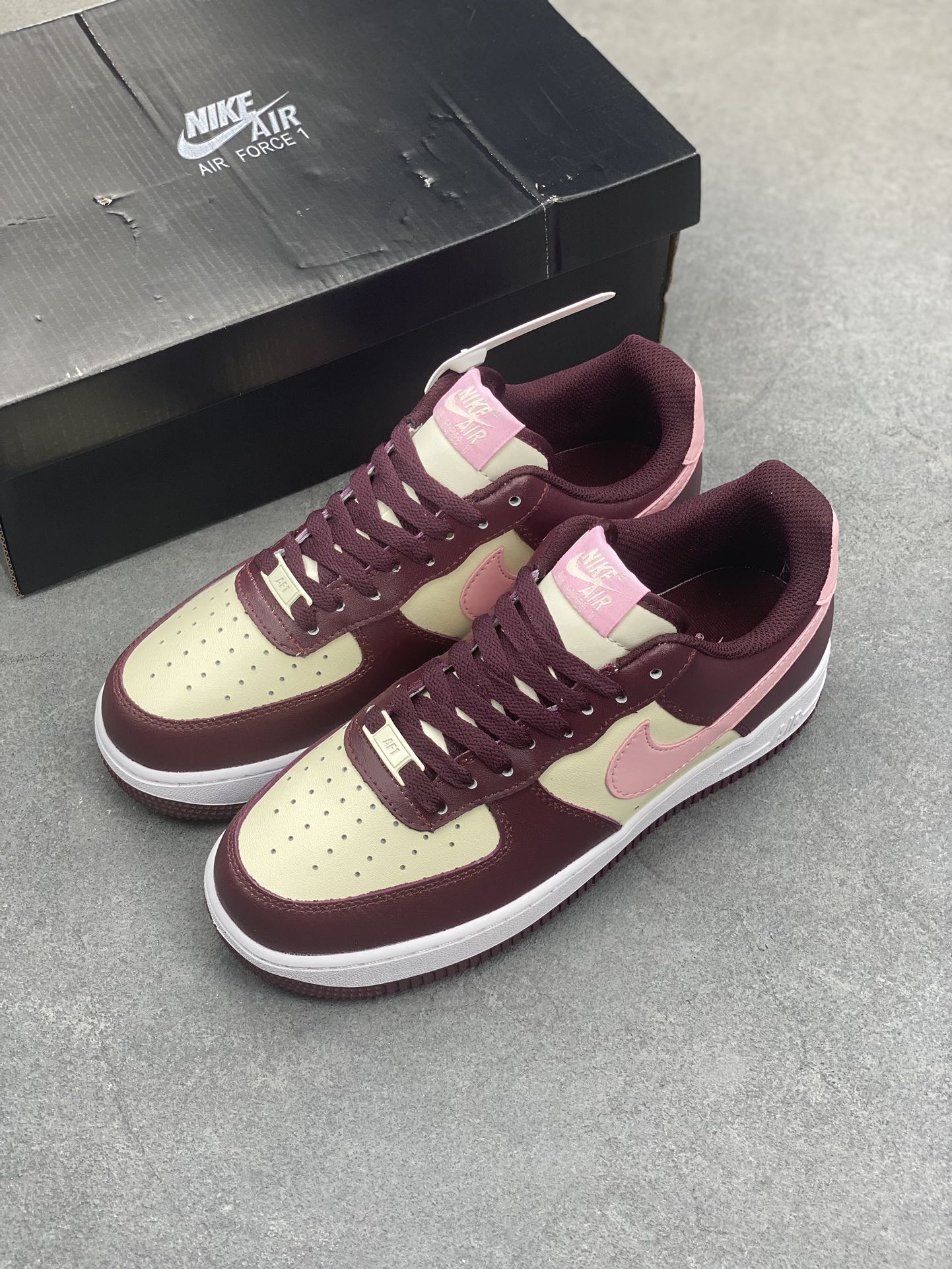 Nike Air Force 1 Low Sneakers - Burgundy/Pink Colorway - All Sizes Available 9 i1692388260 7380 7