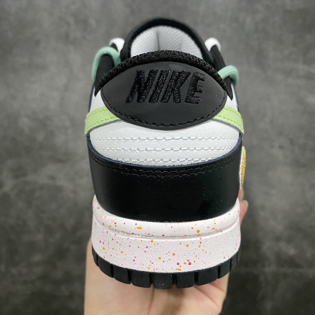 【CS版本】NK Dunk Low Multi-Color Swoosh SB低帮解构绑带活力三勾 黑白绿 猕猴桃 奇异梦境 FD4623-131