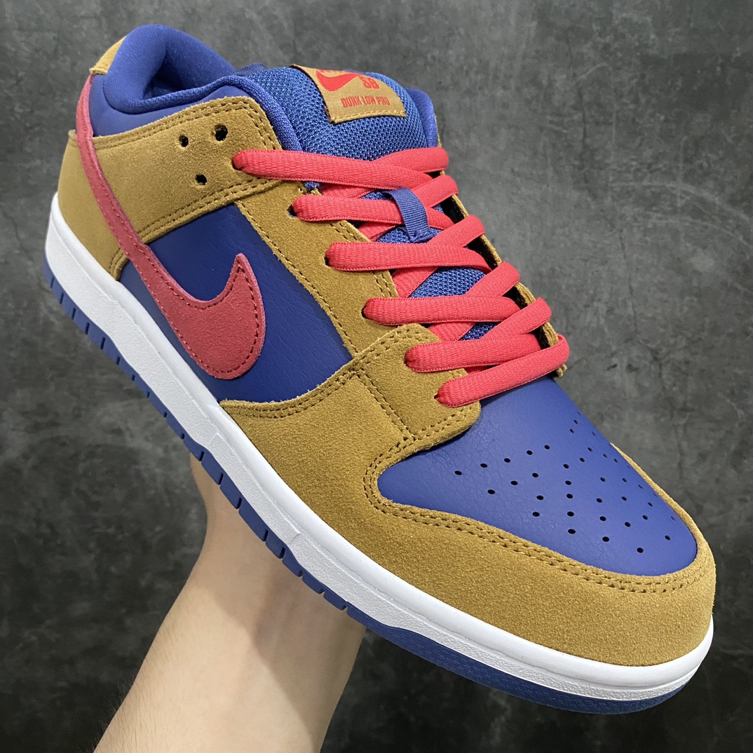 图片[3]-【纯原Y版】NK SB Low Dunk Pro“Papa Bear”小熊爸爸 棕红色 货号：BQ6817-700n原厂原档案开发，原盒原标，原厂皮料，官方厚鞋舌设计，做工细节全方位比对原鞋。n码数：36 – 47.5-莆田鞋批发中心