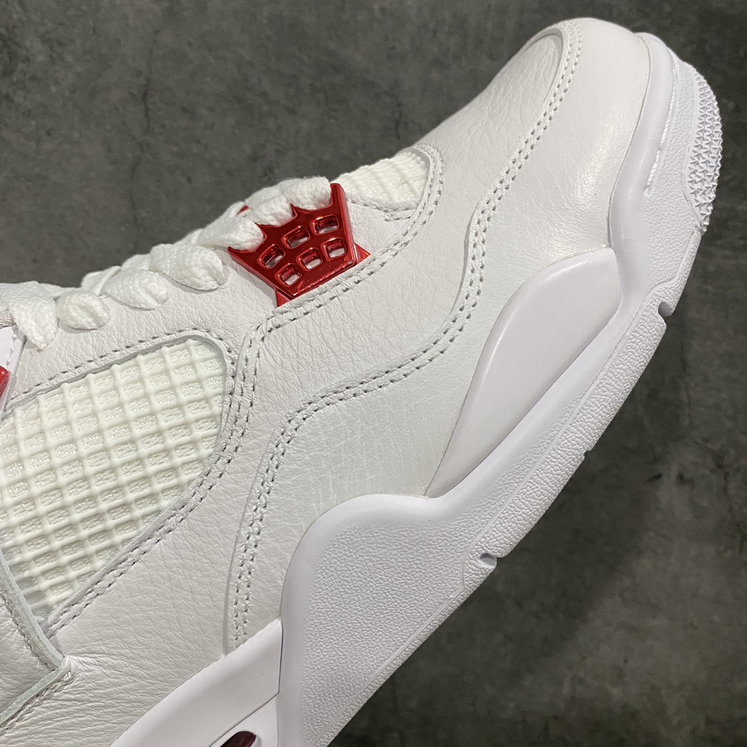 图片[6]-【老DT版本】Air Jordan 4 Retro 白红金属扣CT8527-112n大厂出品 市场最强版本 完美清洁度n最高工艺复刻 原装无色差修正 全头层制作n原楦原纸板开发 纯正四代版型n原底真实气垫 回弹反馈充足n完美鞋楦打造 市面最高工艺独家外贸鬼佬48大码 尺码：40-48.5-莆田鞋批发中心