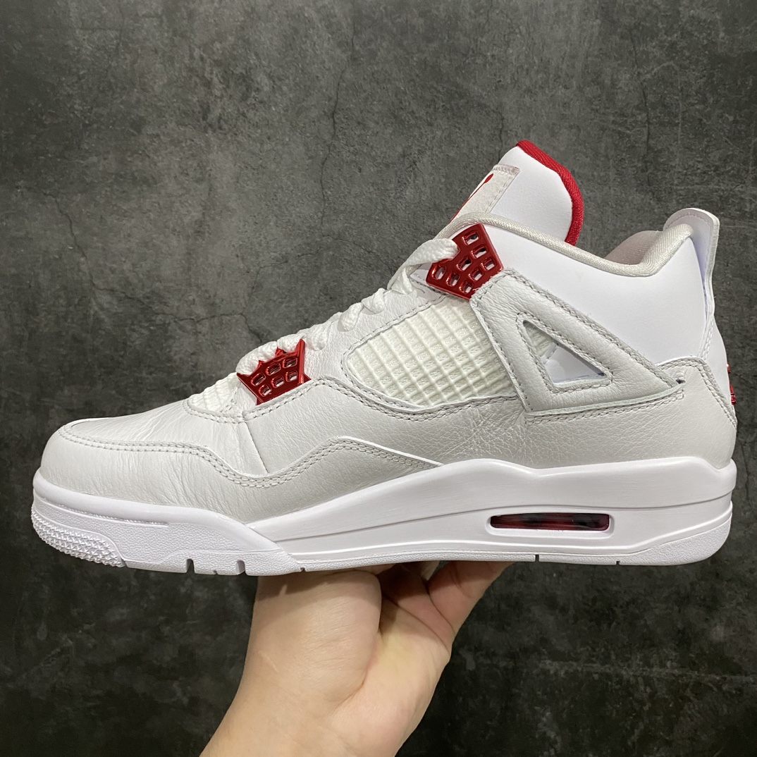 图片[2]-【老DT版本】Air Jordan 4 Retro 白红金属扣CT8527-112n大厂出品 市场最强版本 完美清洁度n最高工艺复刻 原装无色差修正 全头层制作n原楦原纸板开发 纯正四代版型n原底真实气垫 回弹反馈充足n完美鞋楦打造 市面最高工艺独家外贸鬼佬48大码 尺码：40-48.5-莆田鞋批发中心