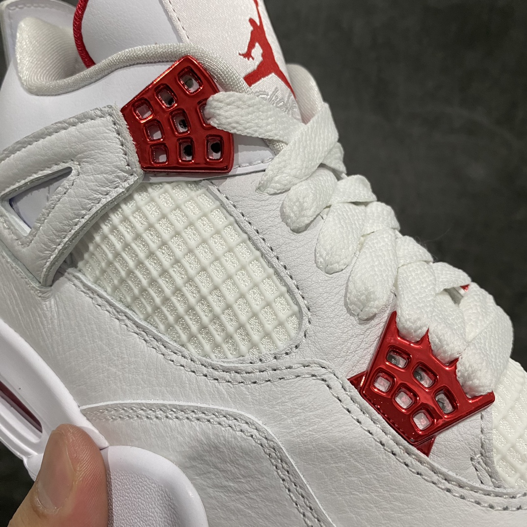 图片[4]-【老DT版本】Air Jordan 4 Retro 白红金属扣CT8527-112n大厂出品 市场最强版本 完美清洁度n最高工艺复刻 原装无色差修正 全头层制作n原楦原纸板开发 纯正四代版型n原底真实气垫 回弹反馈充足n完美鞋楦打造 市面最高工艺独家外贸鬼佬48大码 尺码：40-48.5-莆田鞋批发中心