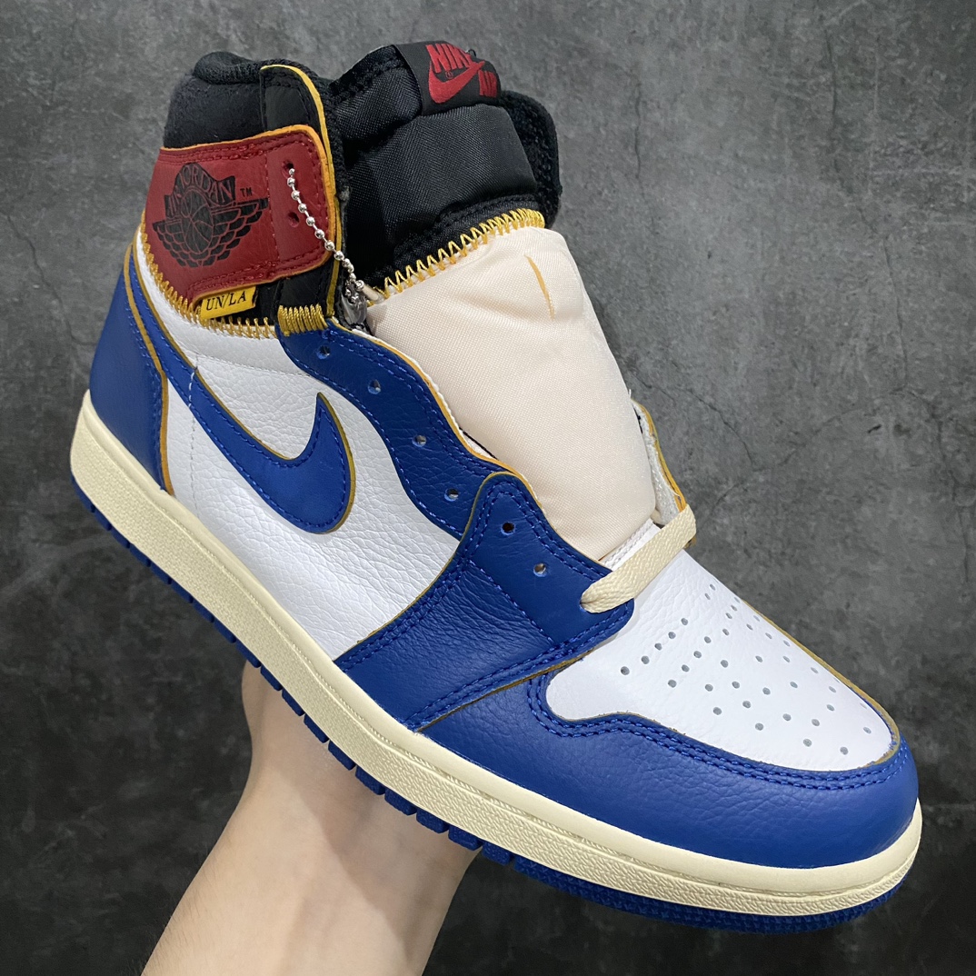 【XP纯原】最新批次 Union x Air Jordan AJ1 Retro High NRG 联名四色拼接黑脚趾 BV1300-146 蓝黑红