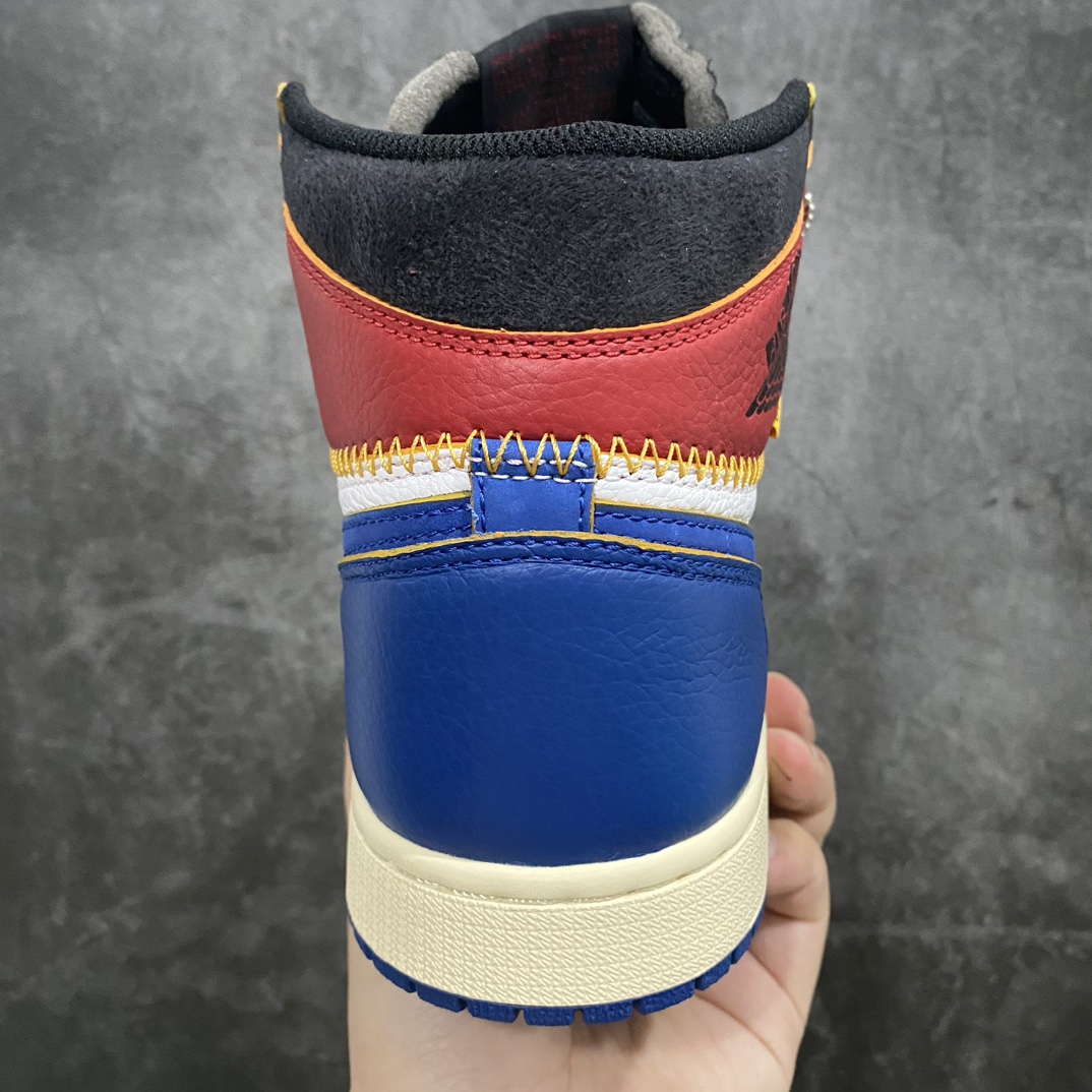 【XP纯原】最新批次 Union x Air Jordan AJ1 Retro High NRG 联名四色拼接黑脚趾 BV1300-146 蓝黑红