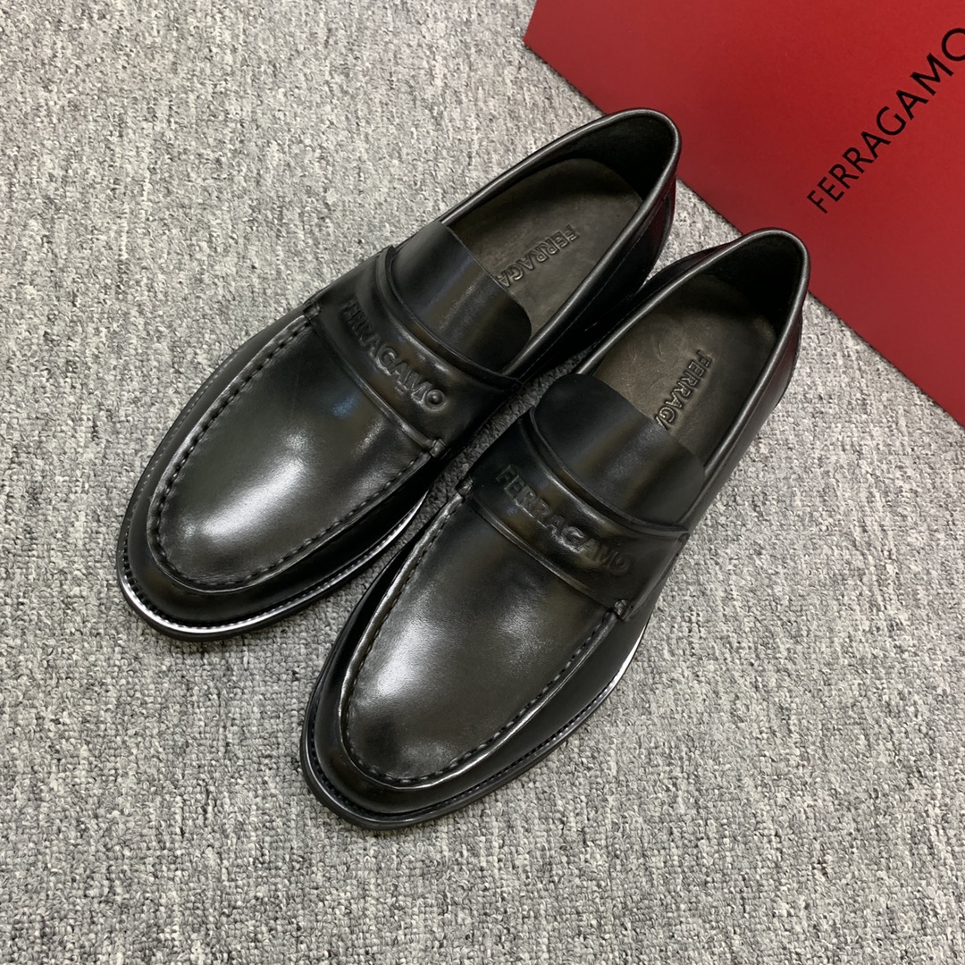 Ferragamo Style Leather Men's Shoes Men's Shoes Men's Shoes detail image 3 from source 783371
