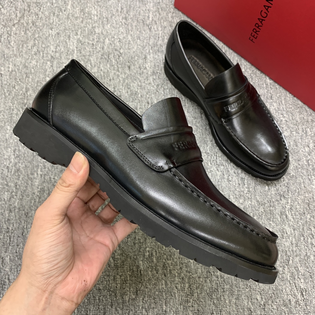 Ferragamo Style Leather Men's Shoes Men's Shoes Men's Shoes detail image 5 from source 783371