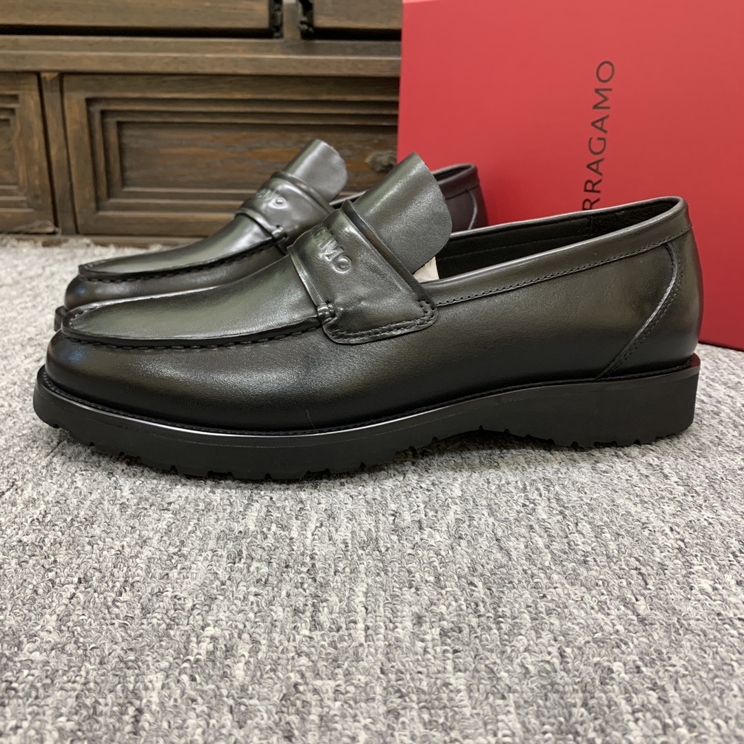 Ferragamo Style Leather Men's Shoes Men's Shoes Men's Shoes detail image 4 from source 783371