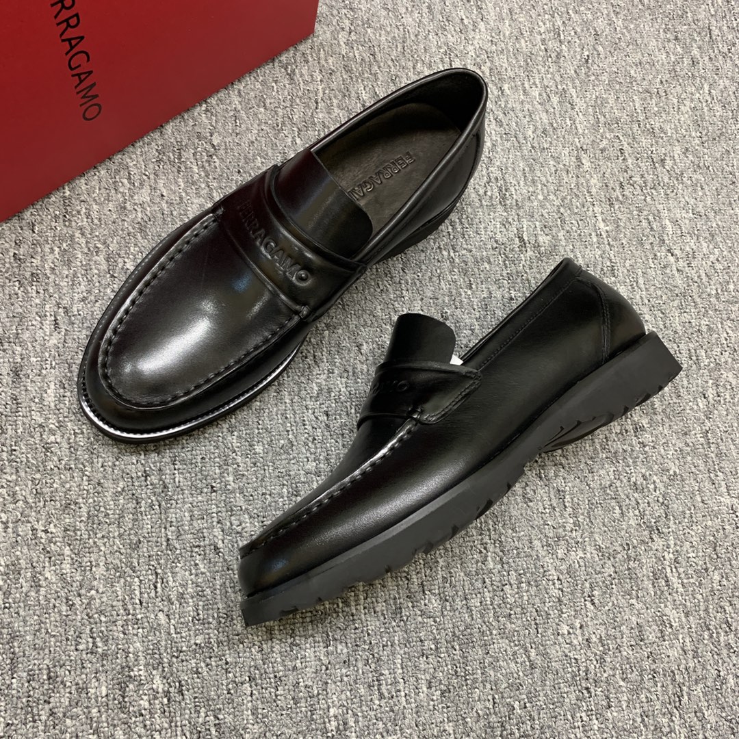 Ferragamo Style Leather Men's Shoes Men's Shoes Men's Shoes detail image 6 from source 783371