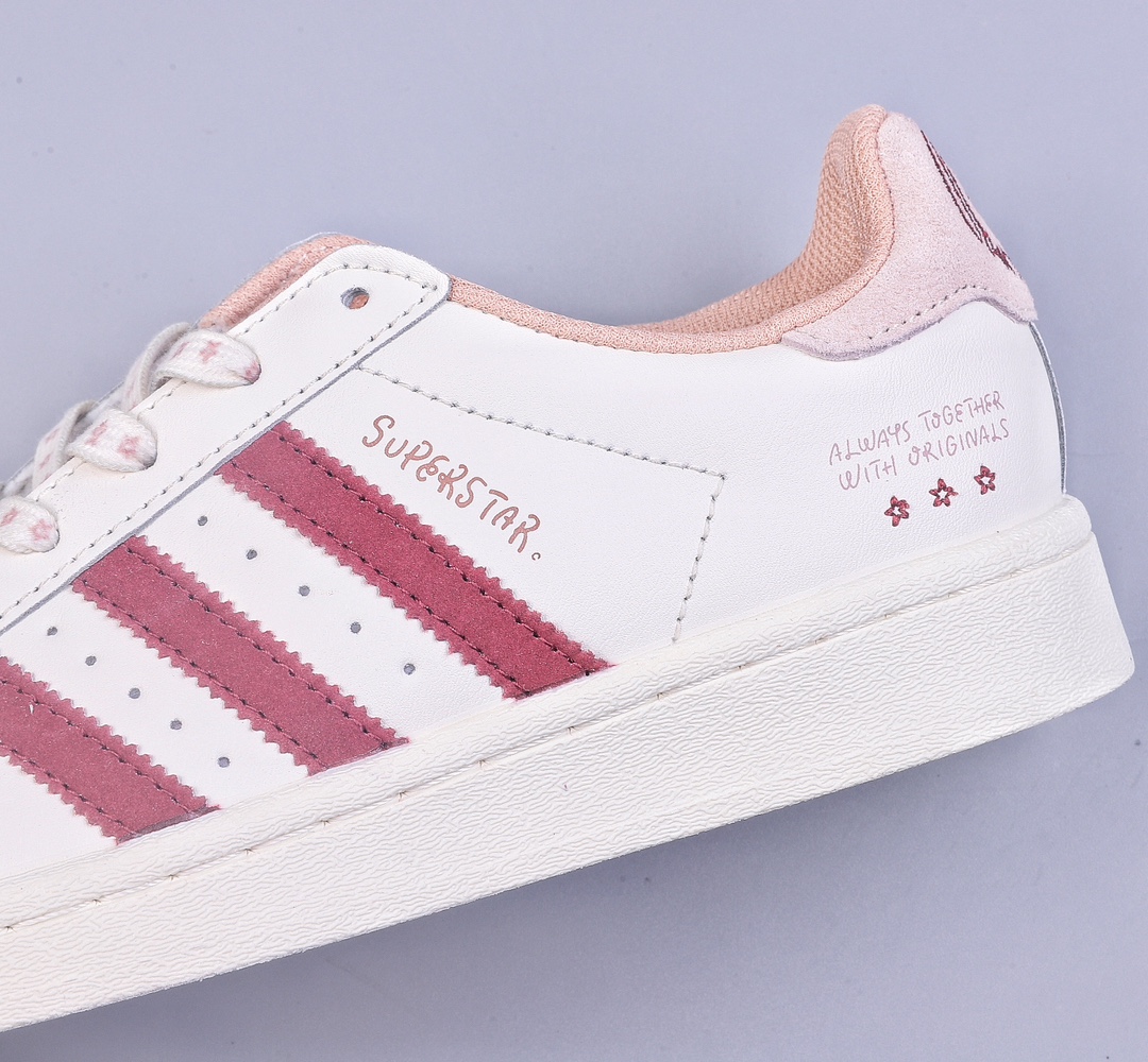 AD Originals Superstar White Pink Shell Head IG3853