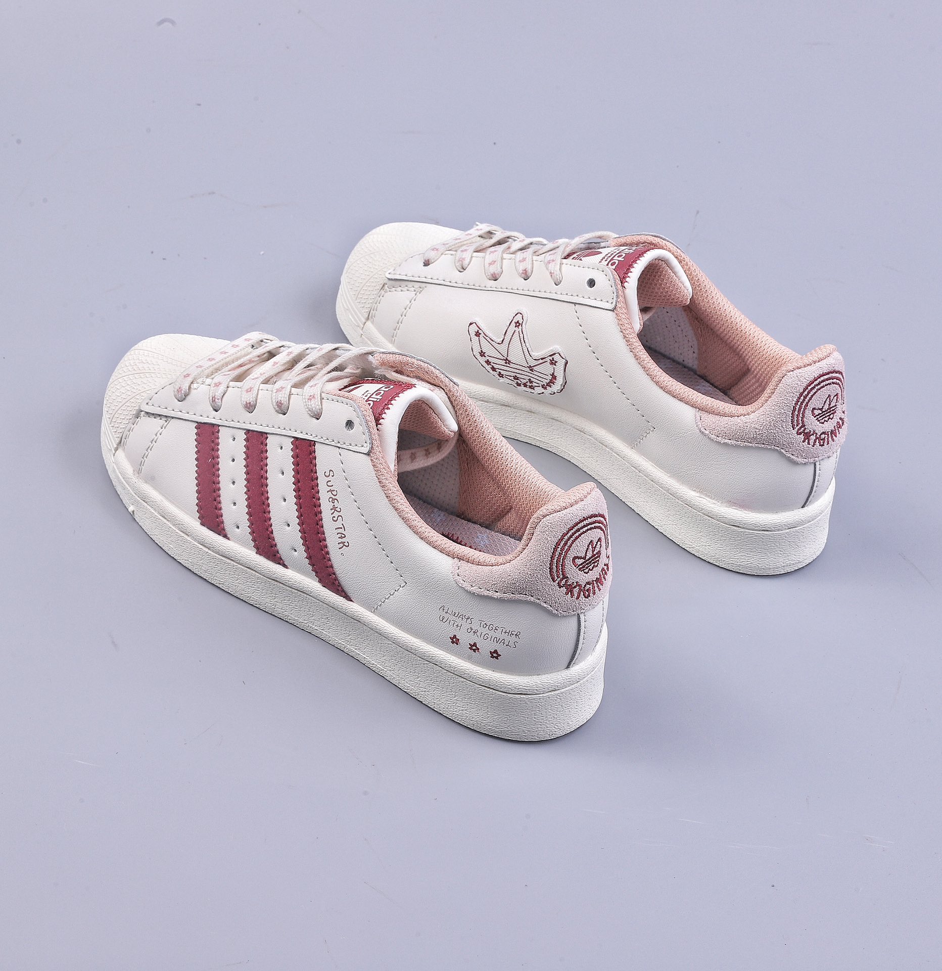 AD Originals Superstar White Pink Shell Head IG3853