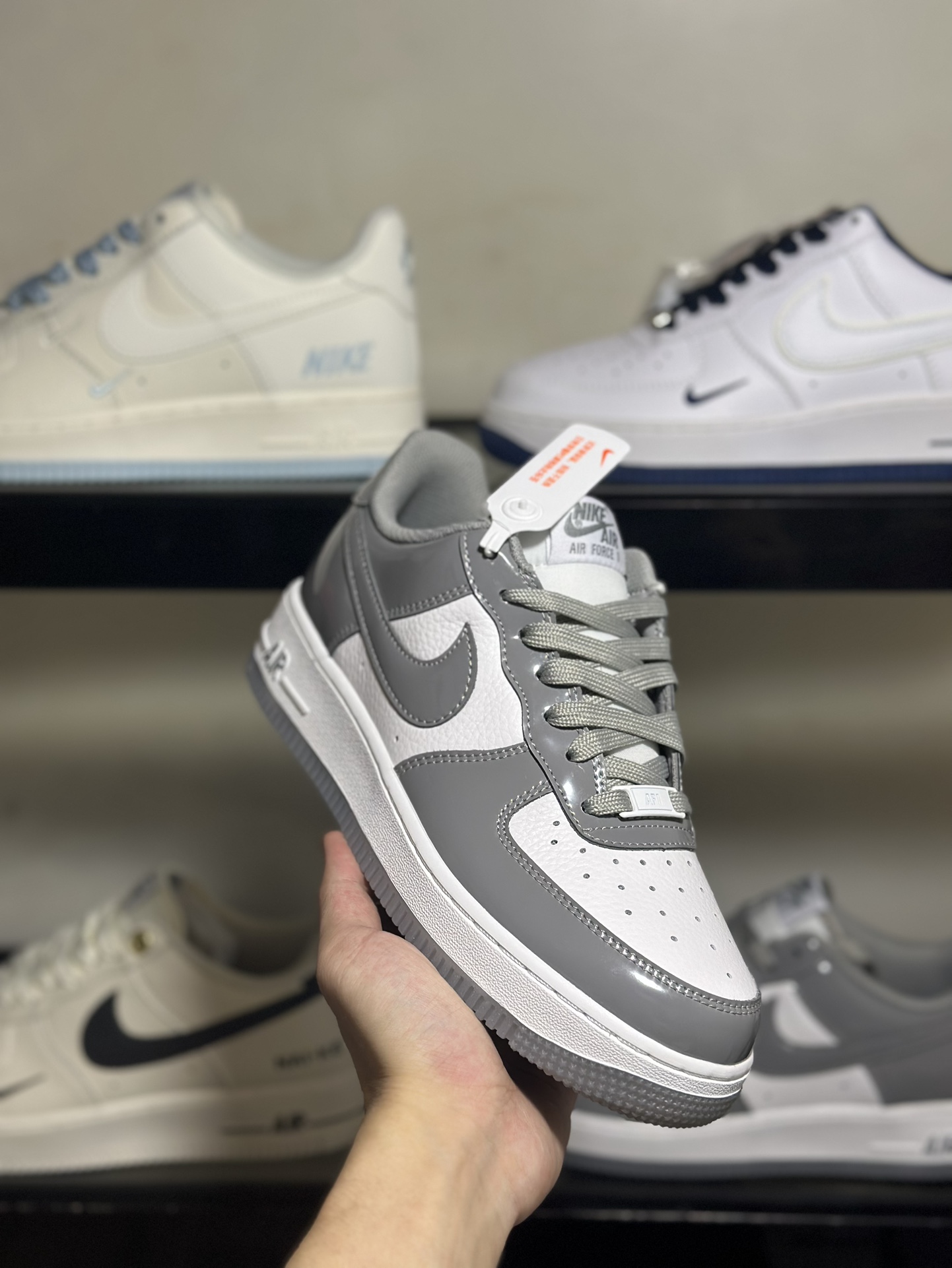 NikeAirForce1Low灰漆