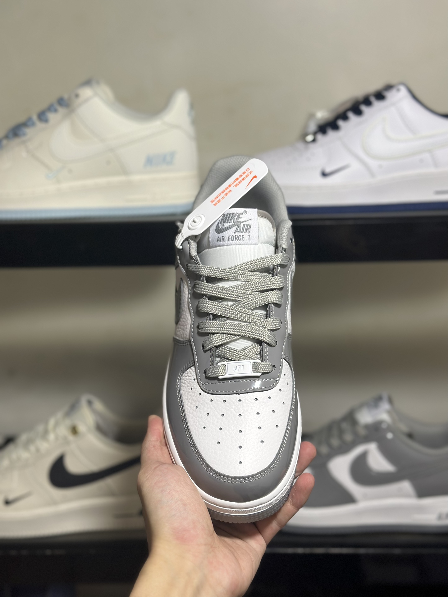 NikeAirForce1Low灰漆