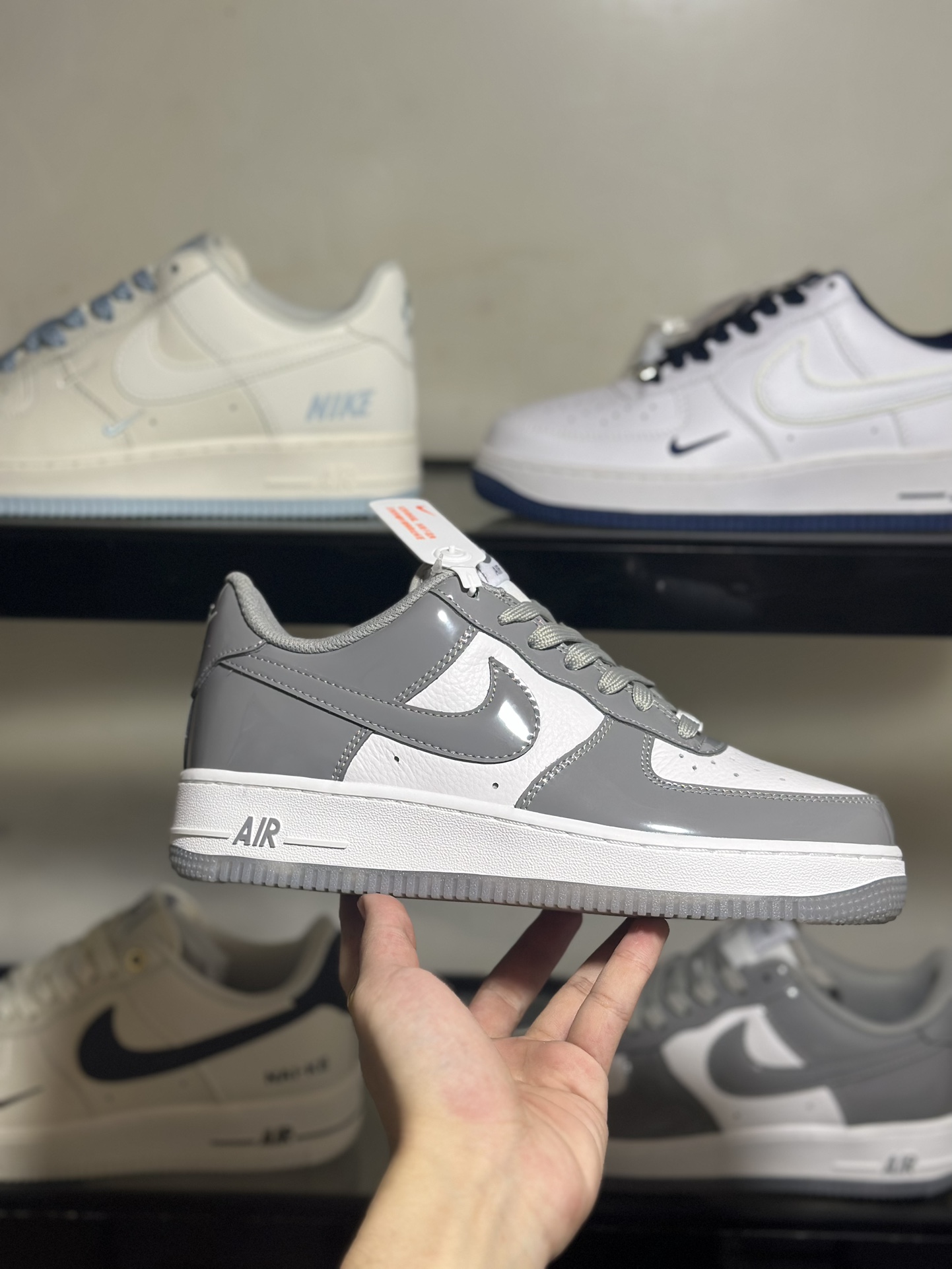 NikeAirForce1Low灰漆