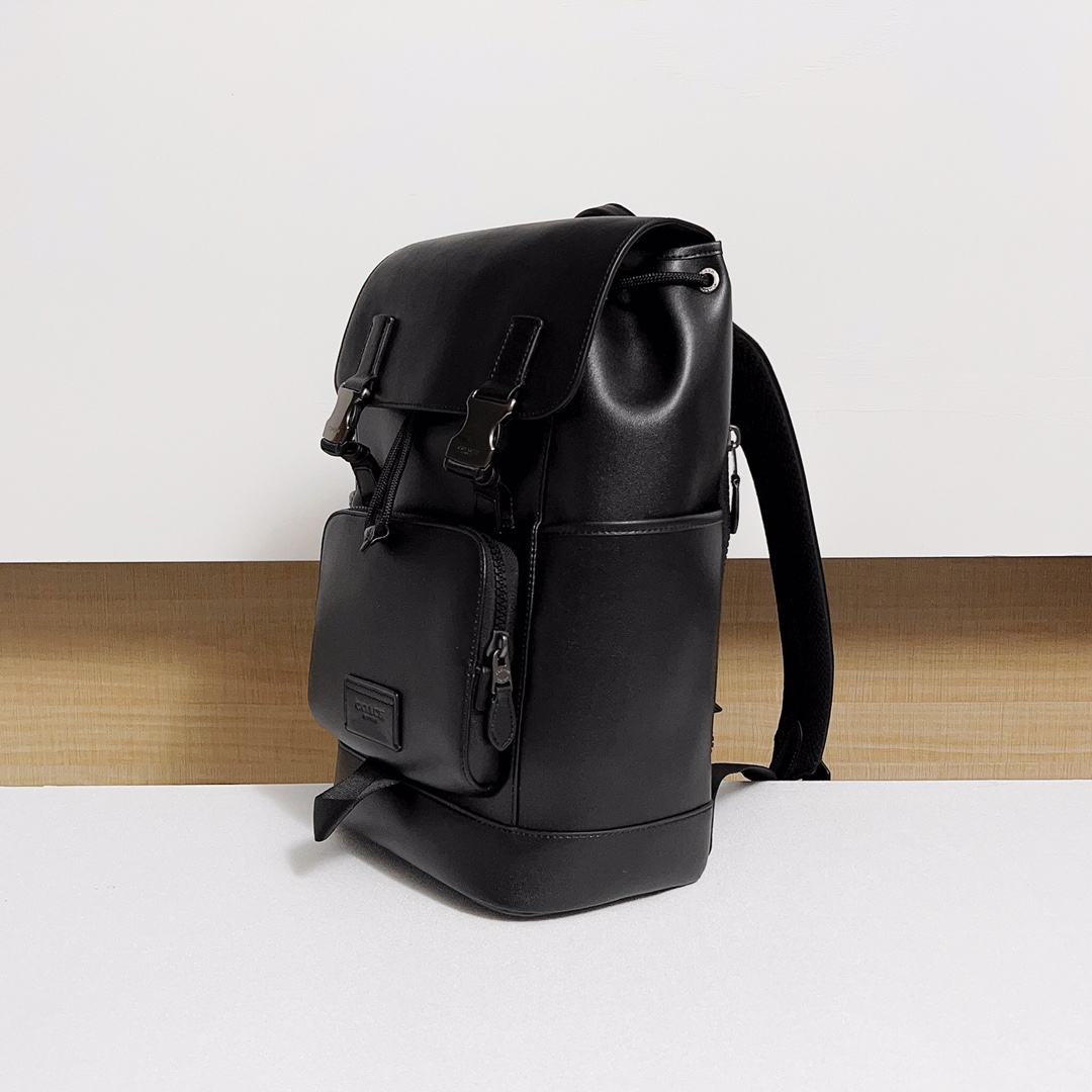 Coach Coach新款Tracker系列男士双肩包C2710拼接平滑小牛皮 顶部翻盖+设计