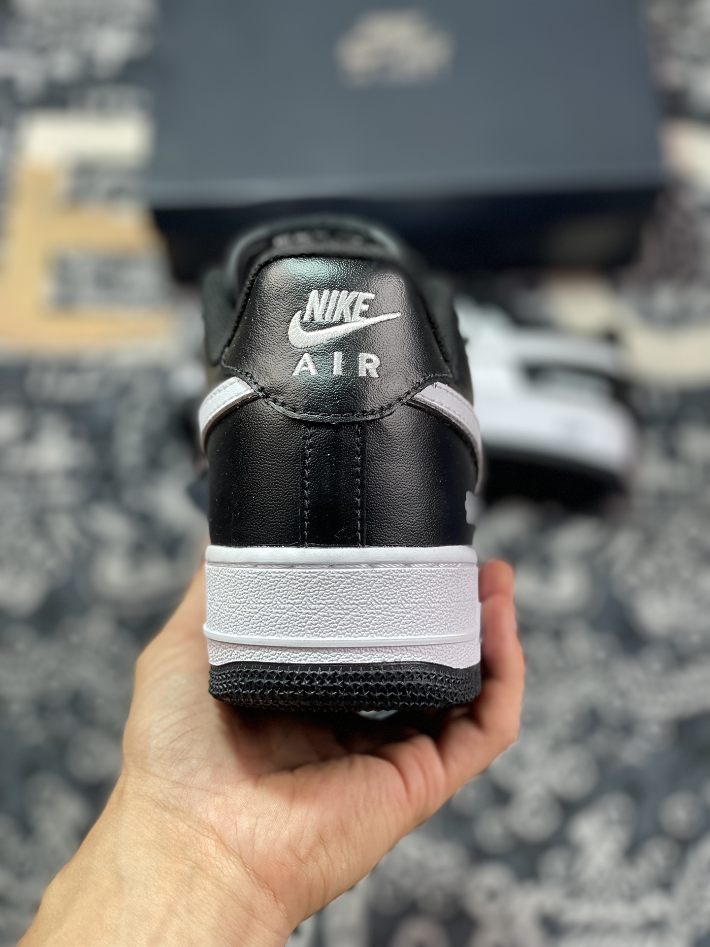 Nike Air Force 1'07 Low ”Black/White/Panda” Air Force One classic low-top sneakers ”Black and White Panda Hook” DV0788-001