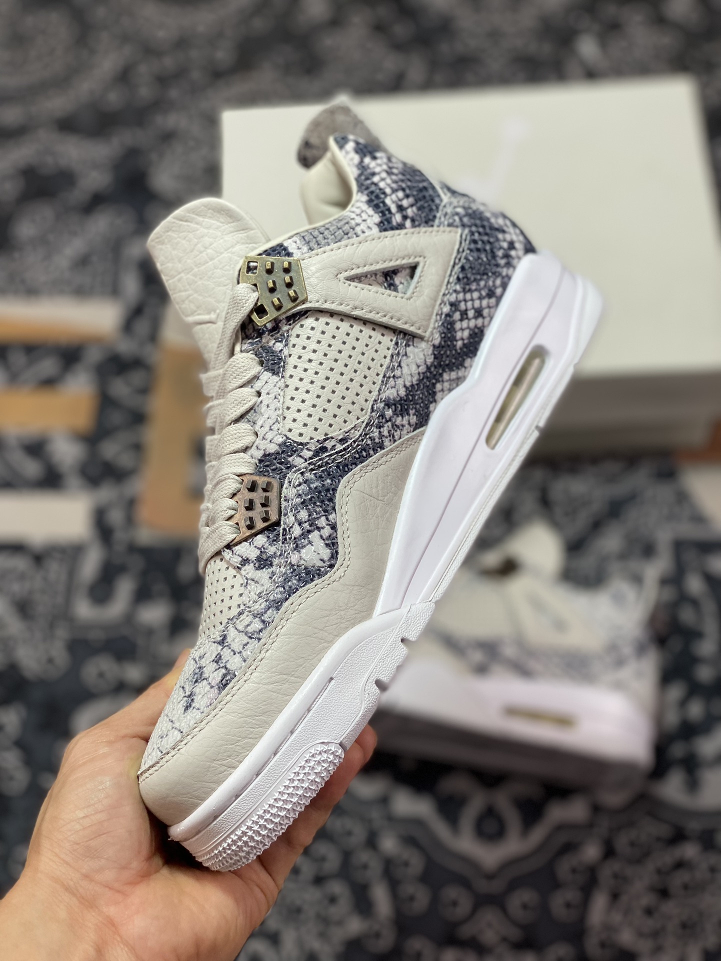 Air Jordan 4 ” Sneakeskin ” AJ4乔4 文化篮球鞋 819139-030