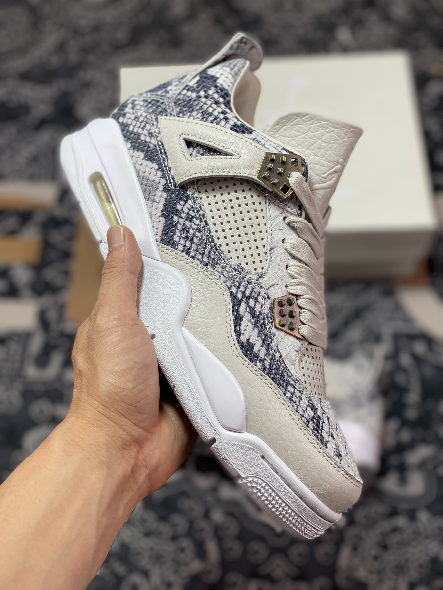 Air Jordan 4 ” Sneakeskin ” AJ4乔4 文化篮球鞋 819139-030