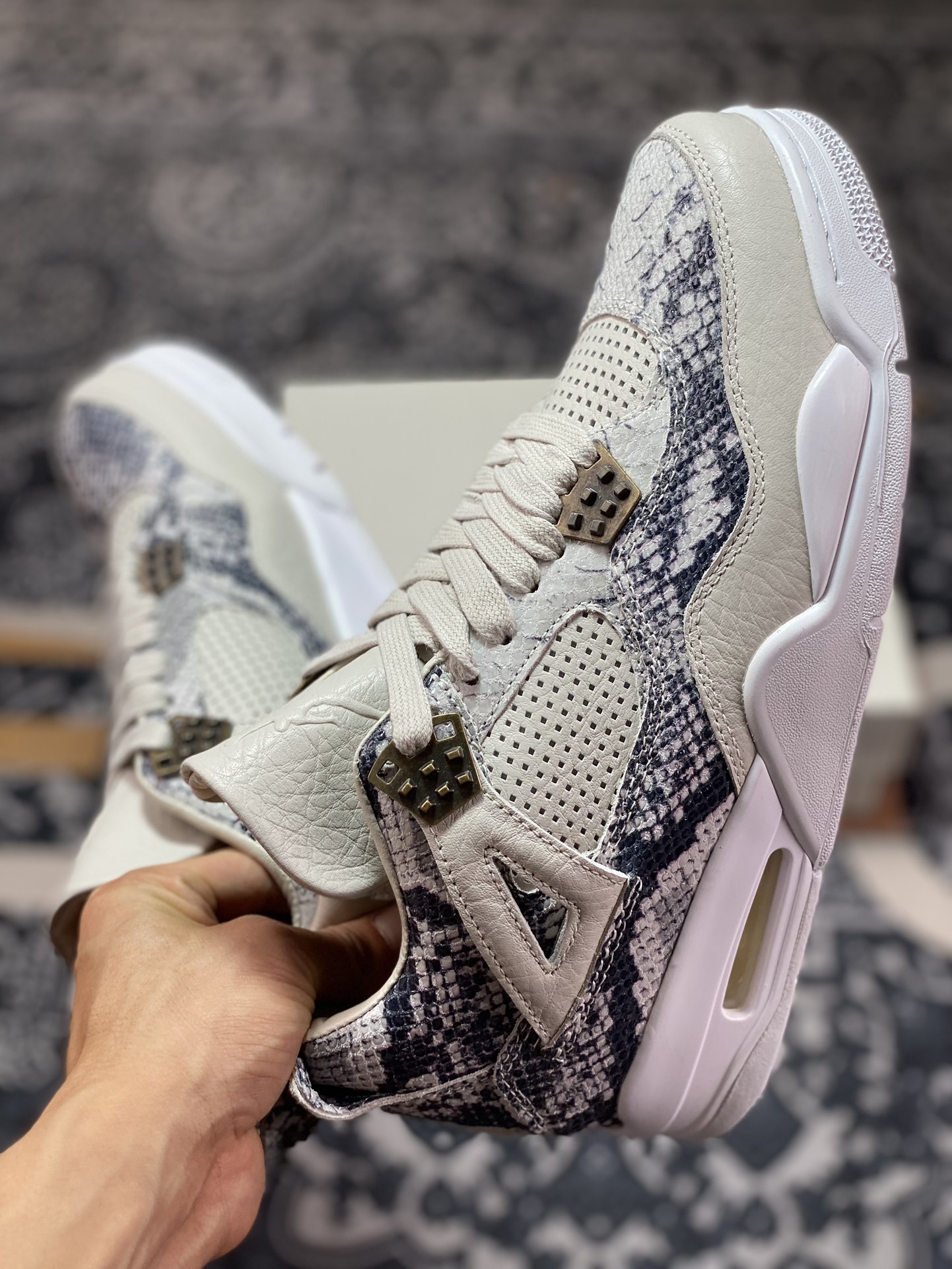 Air Jordan 4 ” Sneakeskin ” AJ4乔4 文化篮球鞋 819139-030