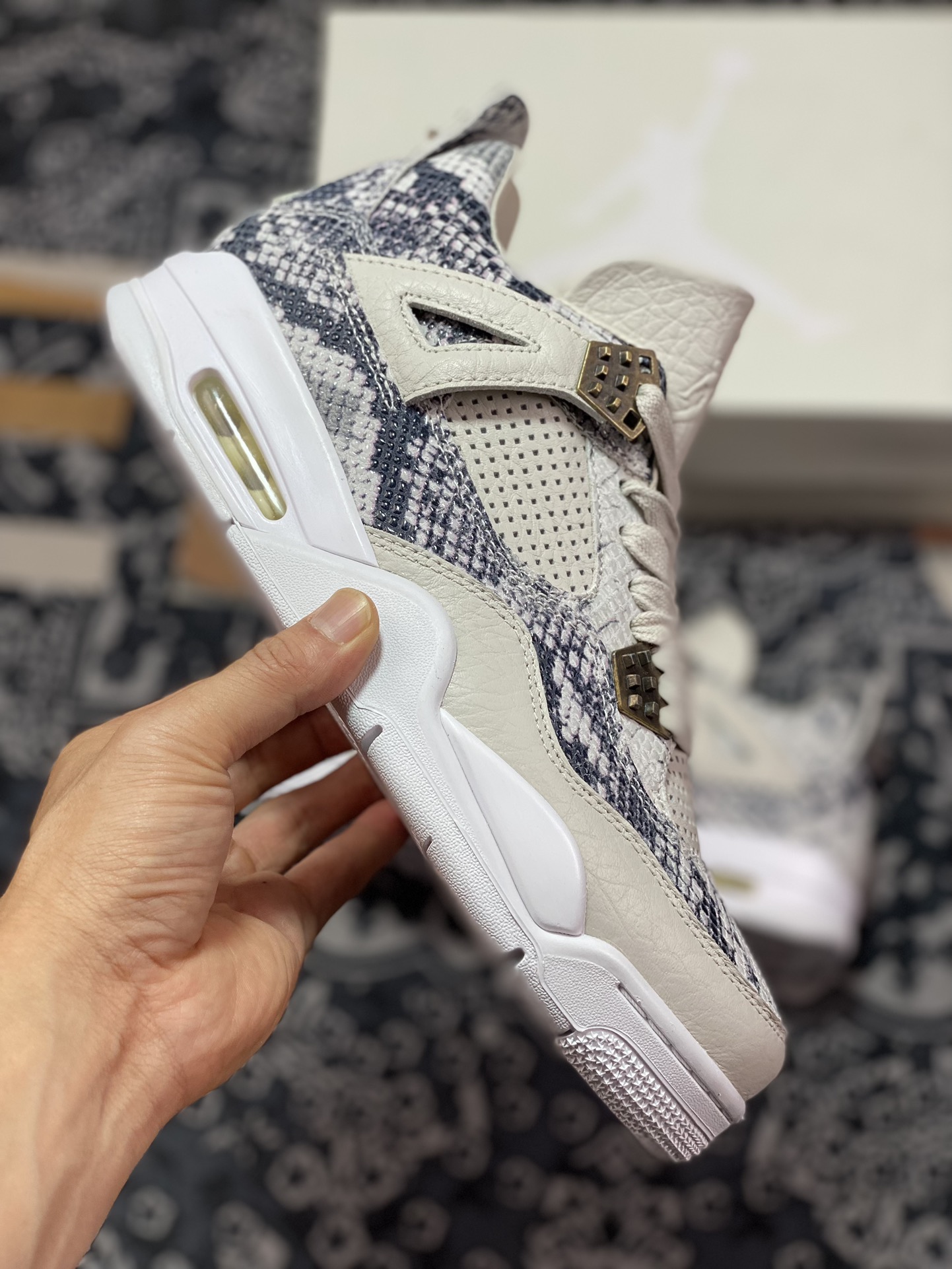 Air Jordan 4 ” Sneakeskin ” AJ4乔4 文化篮球鞋 819139-030