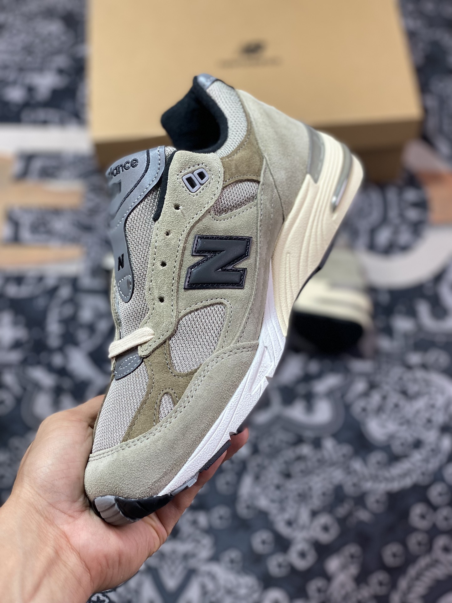 JJJJound x New Balance M991JJA joint retro casual running shoes