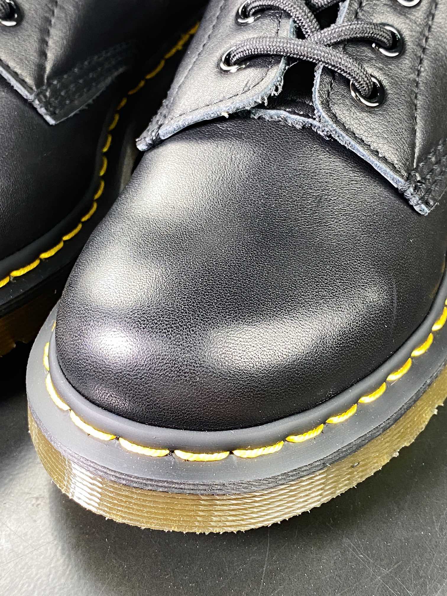 Dr. Martens Bex 8-Eye Boot 1460 High Top Series Retro Eight-hole Lace-up Full Leather Work Martin Boots ”Black Lychee Nappa Single Leather” R11822206