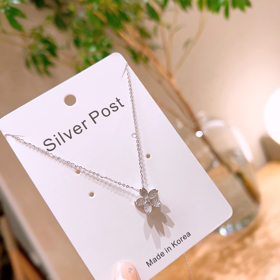 ユニーク純銀ネックレスシルバー ウェディングギフト