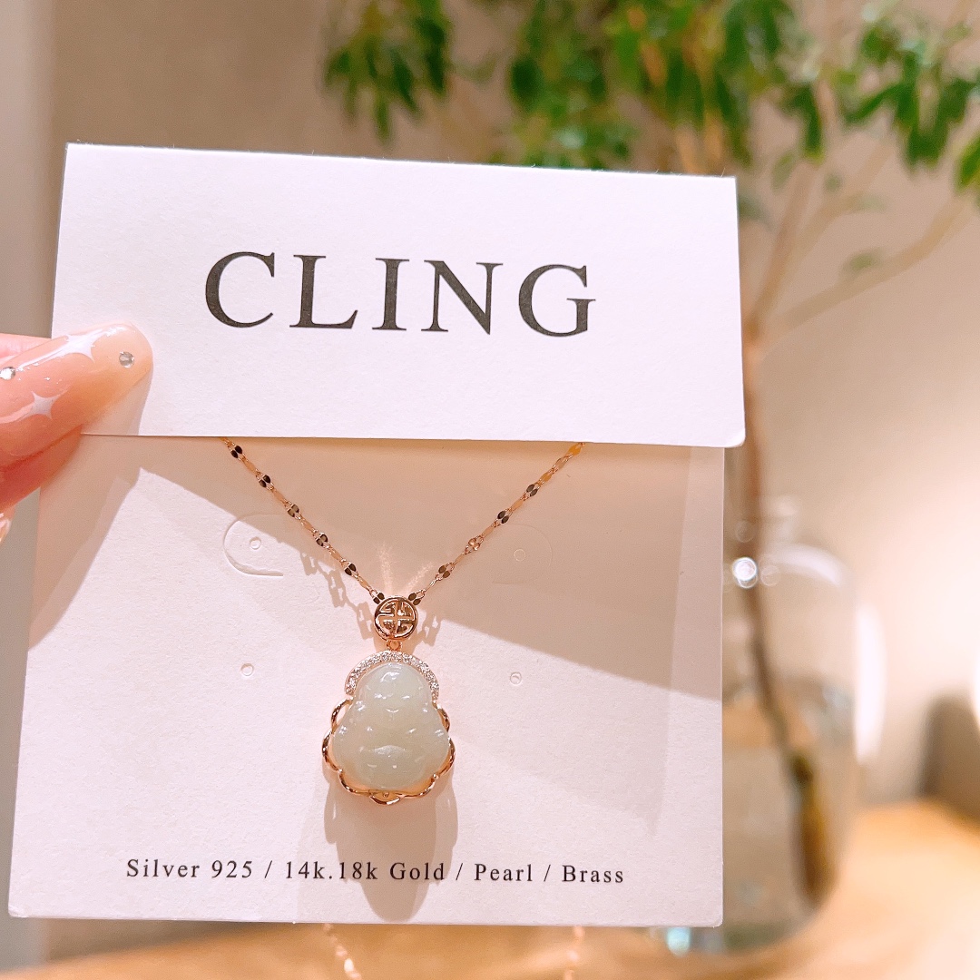 Hypoallergenic Silver Hetian Jade Necklace Dainty Annual Party Silver