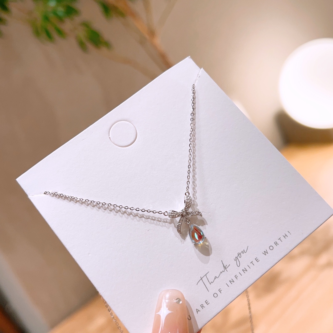 Nickelfreies Silber Kette Elegant Hochzeitsgeschenk Silber