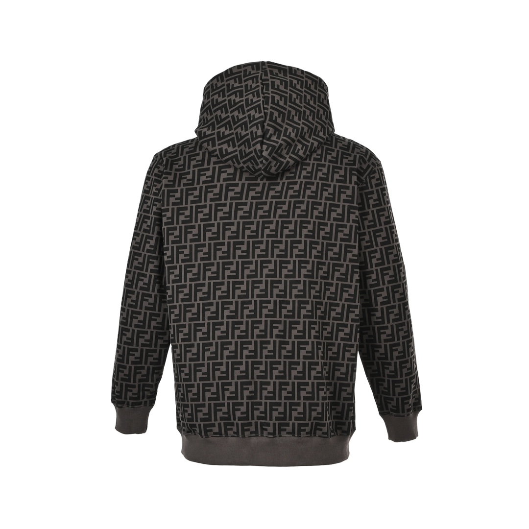 FENDI芬迪 老花LOGO满印FF拼色连帽卫衣-Chinese UA Cheap High Quatity Brand Clothes Bags handbags Sneakers wholesale wholesaler seller from China Factory suppliers Fashion Clothing Shoes best Quality Beautiful Price FENDI芬迪 老花LOGO满印FF拼色连帽卫衣