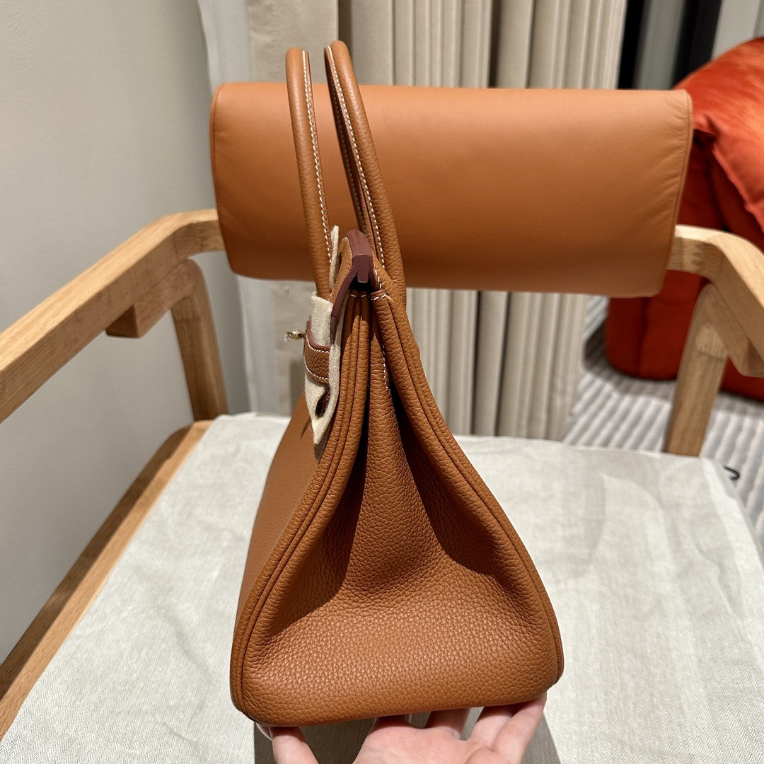 Hermès Birkin30cm, ck37/Gold, togo, gold, all handmade!!