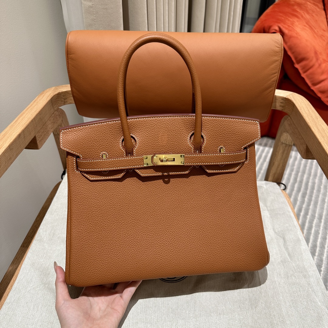 Hermès Birkin30cm, ck37/Gold, togo, gold, all handmade!!