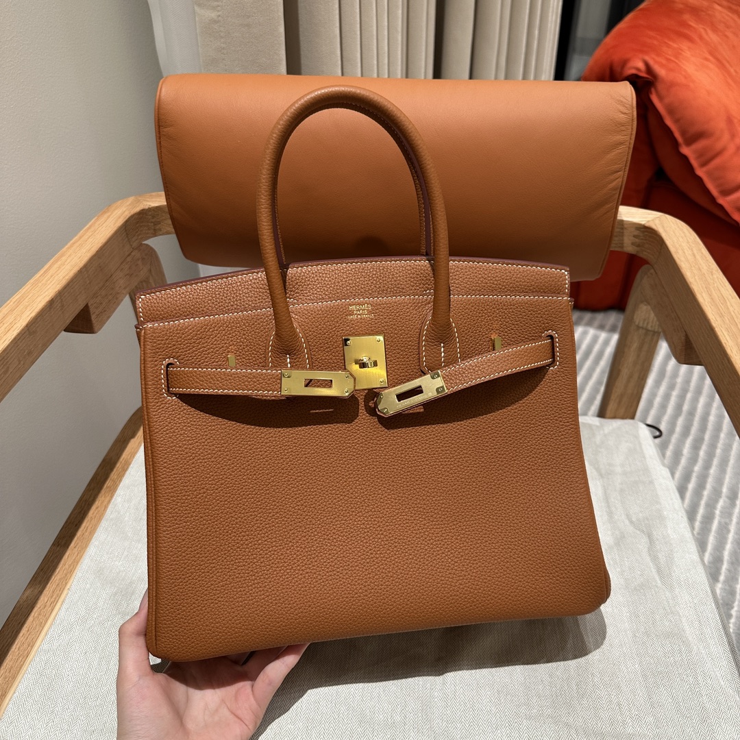 Hermès Birkin30cm, ck37/Gold, togo, gold, all handmade!!