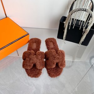 Luxury 7 Star Replica Hermes Shoes Slippers Cowhide Genuine Leather Sheepskin Fall Collection