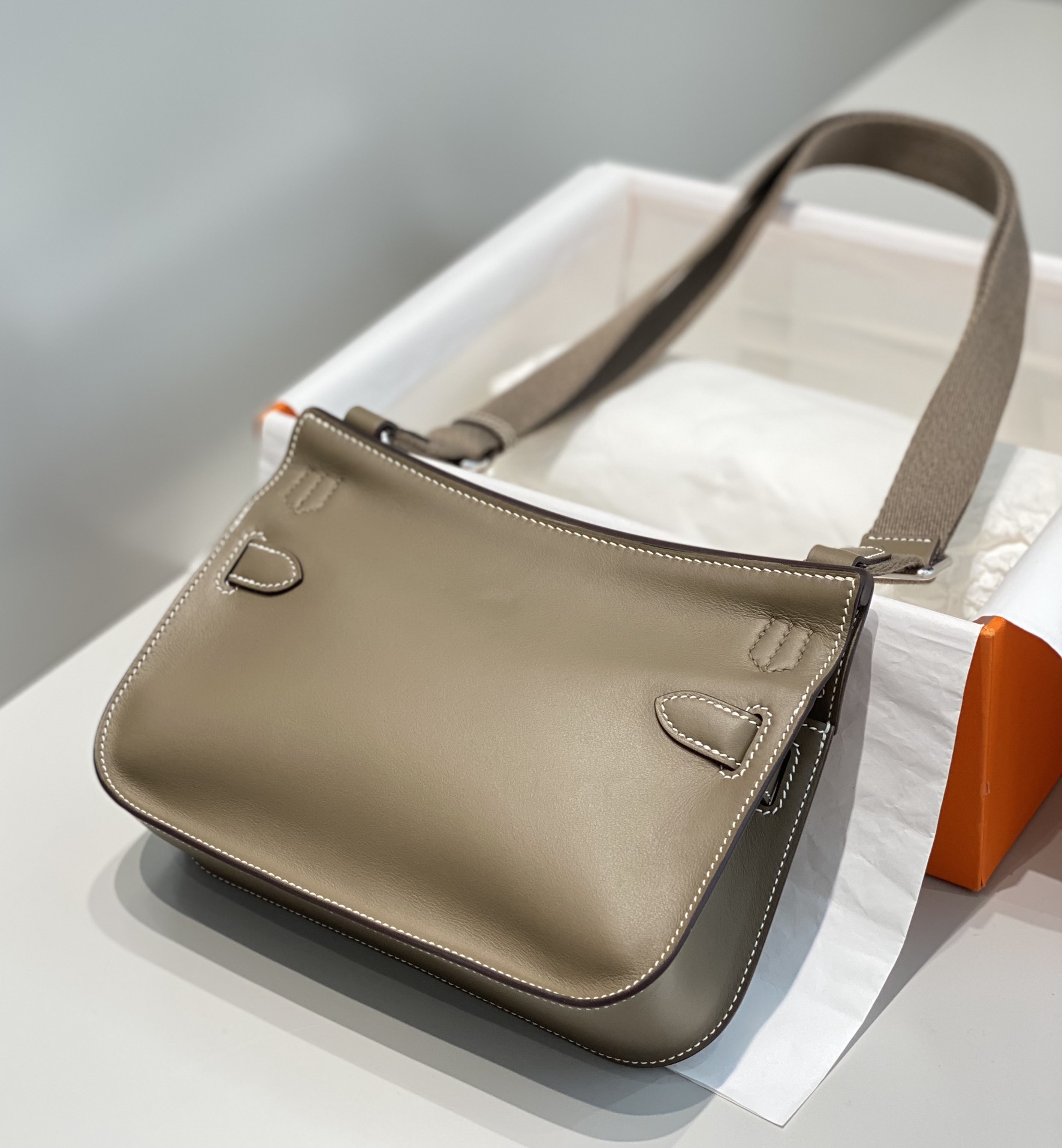 爱马仕 Hermès 高定典藏经典高奢皮具手袋托特包斜挎包女包 #6DC701D3 4