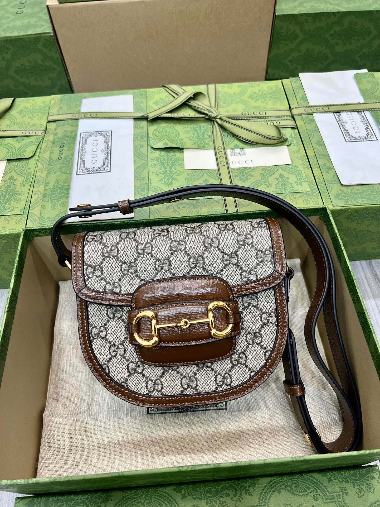 GUCCI 1955 Horsebit манеты monogram сумка праз плячо